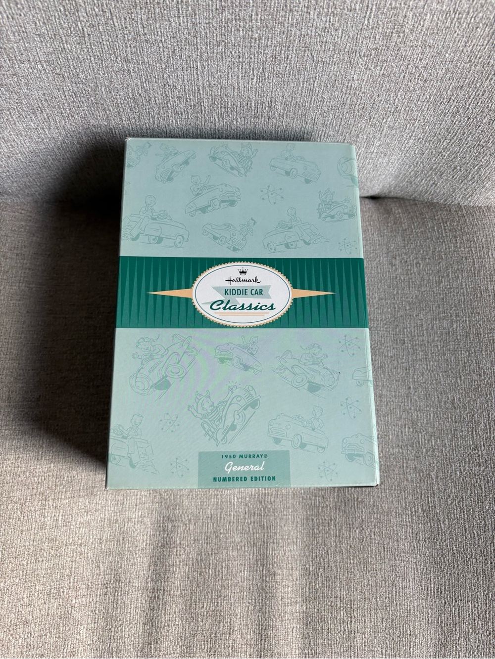 Hallmark Kiddie Car Classics Mint Green and Dark Teal Collectible Box